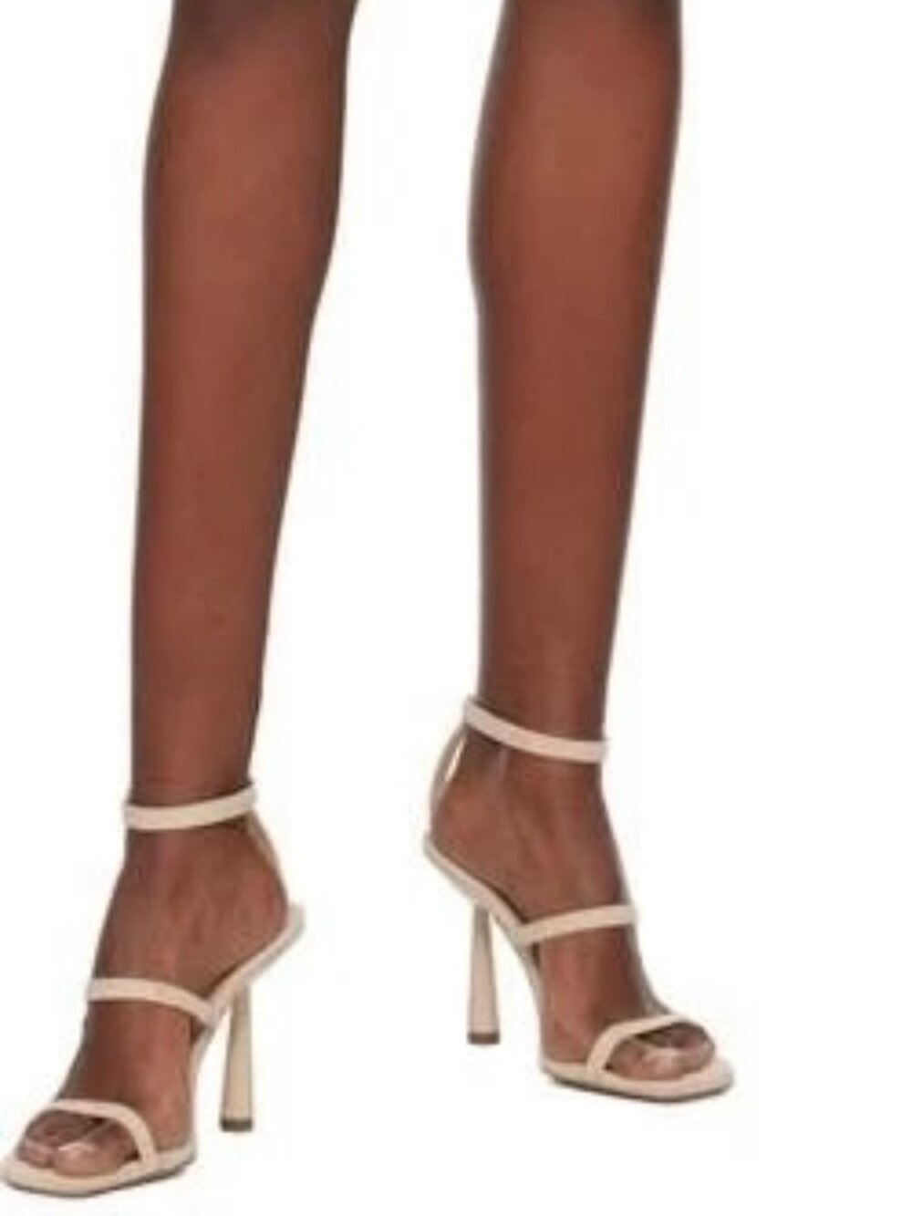 GIABORGHINI Beige Suede Adaline Heeled Sandals Size 38.5 NWT